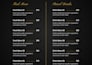 design a professional cocktail menu for your bar or restaurant